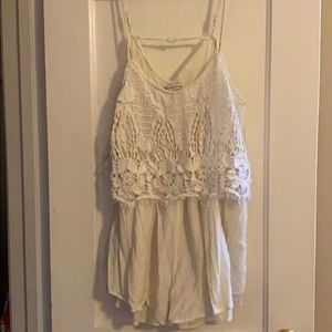 American Eagle white romper